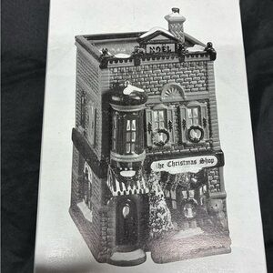 Christmas Shop Ceramic Building Decor